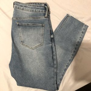 High rise skinny ankle jeans